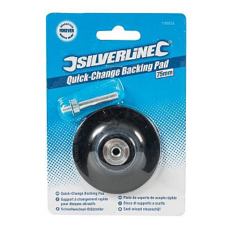 75mm Silverline Quick Change Backing Pad